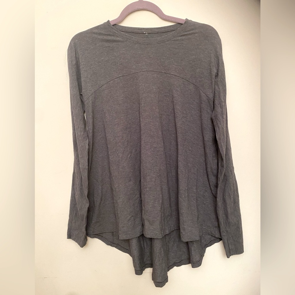 Lululemon Grey Flowy Longsleeve